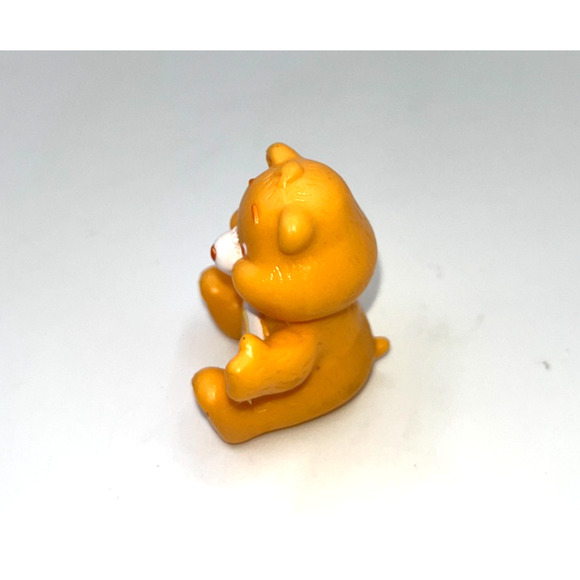Vintage Orange Friendship Bear Care Bea Yellow Flowers Cake Topper Cupcake Top - Picture 2 of 7